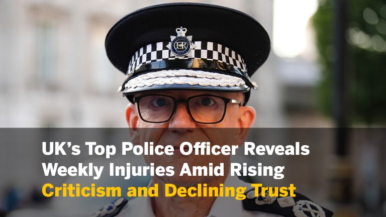 UK's Top Policeman: Police Officers Injured Every Week as Public Trust Drops
