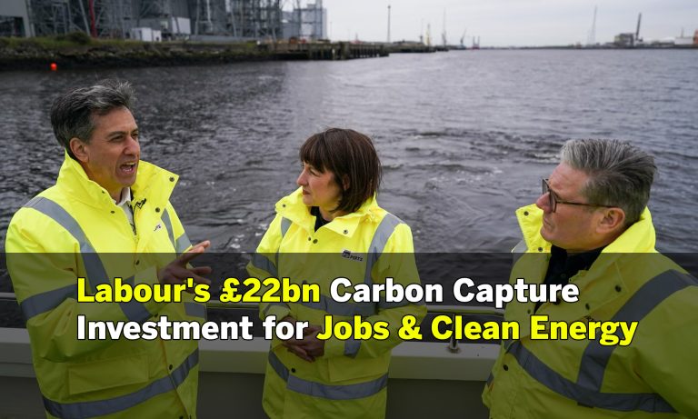 Labour Commits £22bn to Carbon Capture Projects: Job Creation & Green Energy Boost