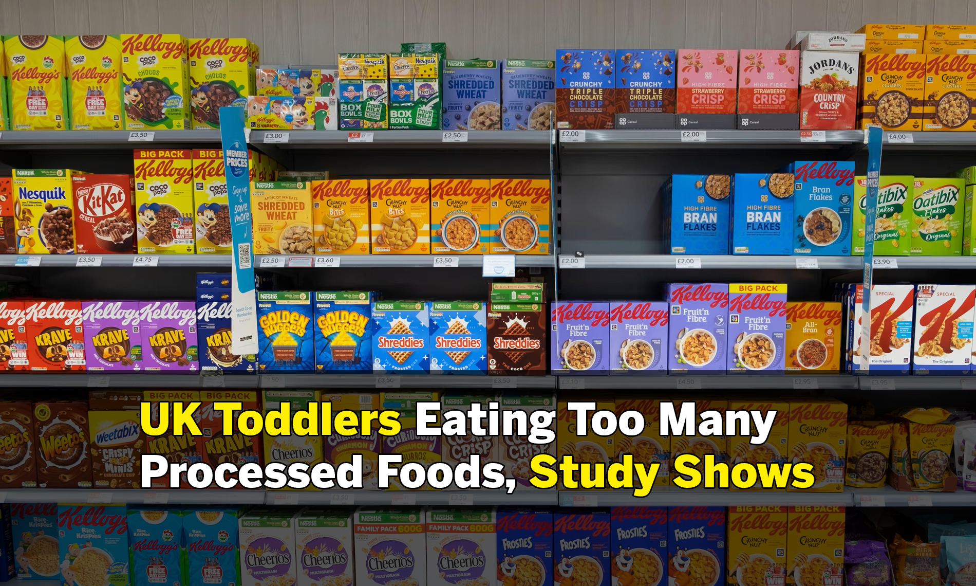 UK Toddlers Eating Too Many Processed Foods, Study Shows